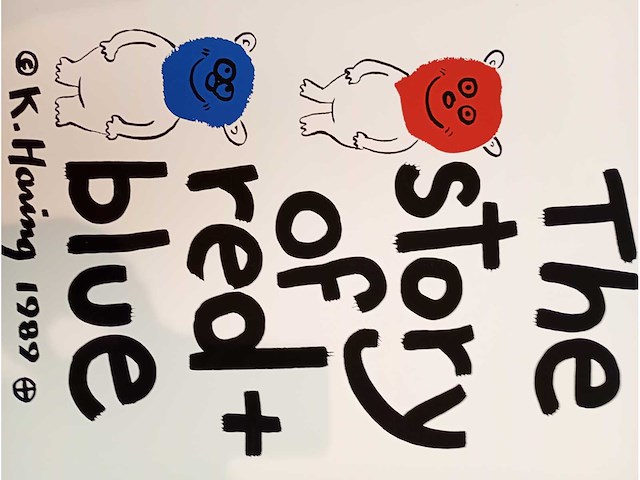 Keith haring the story of red & blue - afbeelding 1 van  3