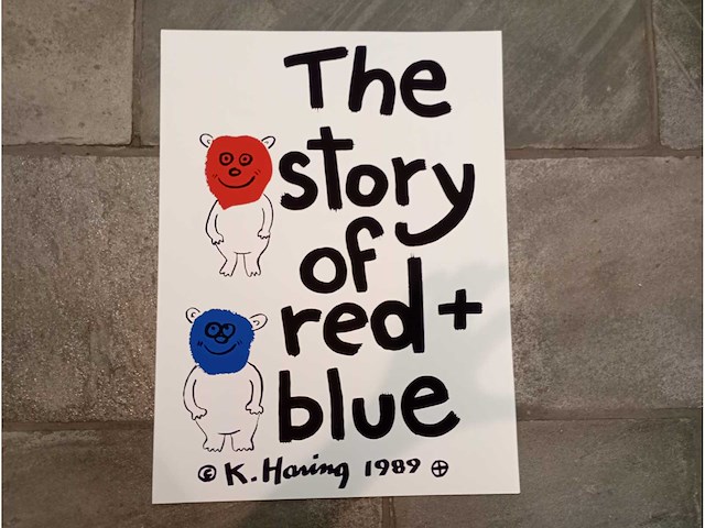 Keith haring the story of red & blue - afbeelding 2 van  3