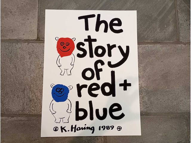Keith haring the story of red & blue - afbeelding 3 van  3