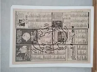 Keith haring viltstift tekening (after) dolfijnen - afbeelding 2 van  3