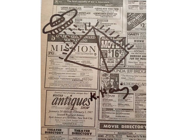 Keith haring viltstift tekening (after) - afbeelding 1 van  2