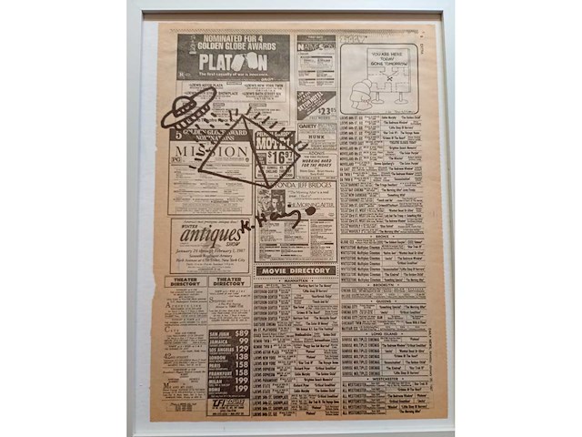 Keith haring viltstift tekening (after) - afbeelding 2 van  2