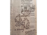 Keith haring viltstift tekening (after) - afbeelding 1 van  2