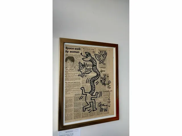 Keith haring viltstift tekening - afbeelding 1 van  3