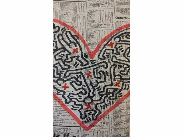 Keith haring viltstift tekening - afbeelding 3 van  3