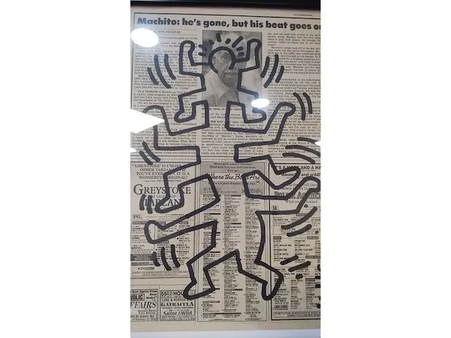 Keith haring viltstift tekening - afbeelding 2 van  2