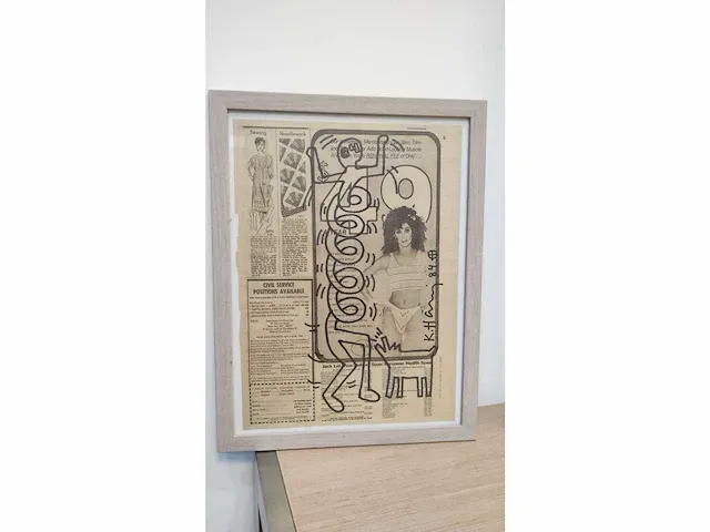 Keith haring viltstift tekening - afbeelding 3 van  6