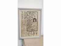Keith haring viltstift tekening - afbeelding 3 van  6