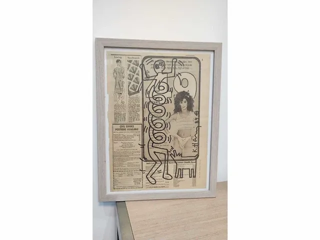 Keith haring viltstift tekening - afbeelding 4 van  6