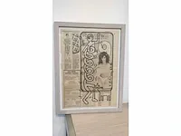 Keith haring viltstift tekening - afbeelding 4 van  6