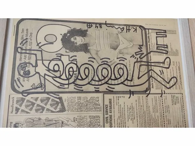 Keith haring viltstift tekening - afbeelding 6 van  6