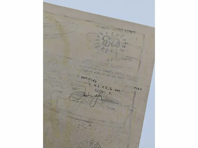 Keith haring viltstifttekening uit 1983 - afbeelding 5 van  5