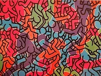 Keith haring “vrolijke mannetjes” - afbeelding 2 van  3