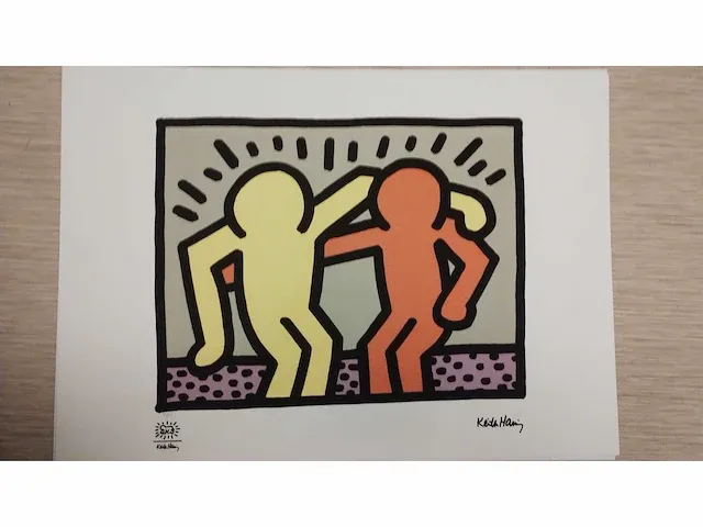 Keith haring vrolijke mannetjes - afbeelding 1 van  3