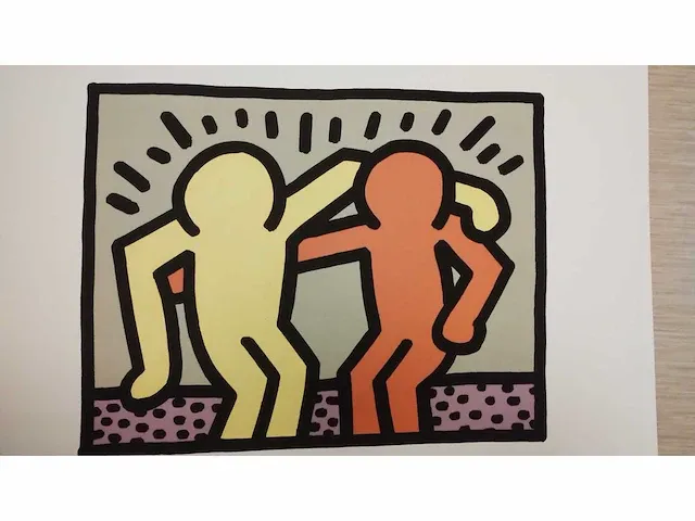 Keith haring vrolijke mannetjes - afbeelding 2 van  3