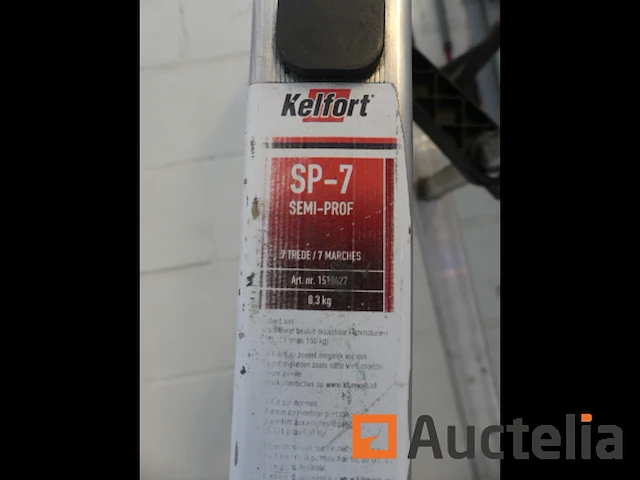 Kelfort sp-7 6-traps aluminium ladder - afbeelding 3 van  5