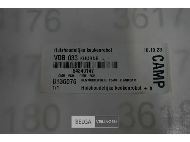 Kenwood kwl90 124si titanium chef huishoudelijke keukenrobot - afbeelding 3 van  3