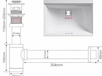 Keokbon badkamer wastafel afvoergarnituur - afbeelding 2 van  2