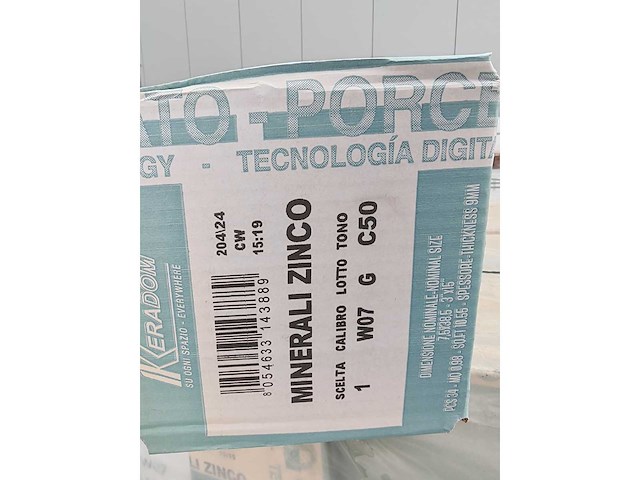 Keradom minerali zinco mat 7,5x38,5 cm tegel 27,38 m² - afbeelding 3 van  6