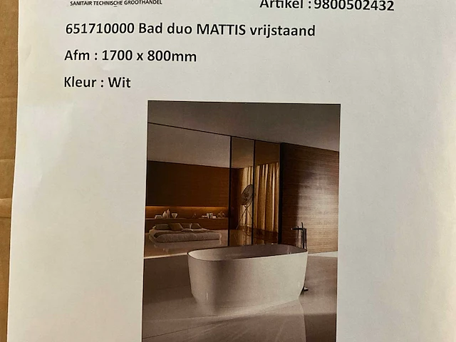 Keramag mattis vrijstaand bad - afbeelding 7 van  7