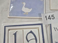 Keramieken plaatjes 4 stuks - afbeelding 2 van  3