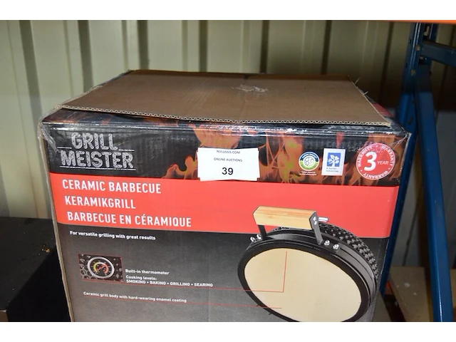 Keramikgrill grill meister afm. 44x56,5x47,5 nieuw in doos - afbeelding 2 van  5