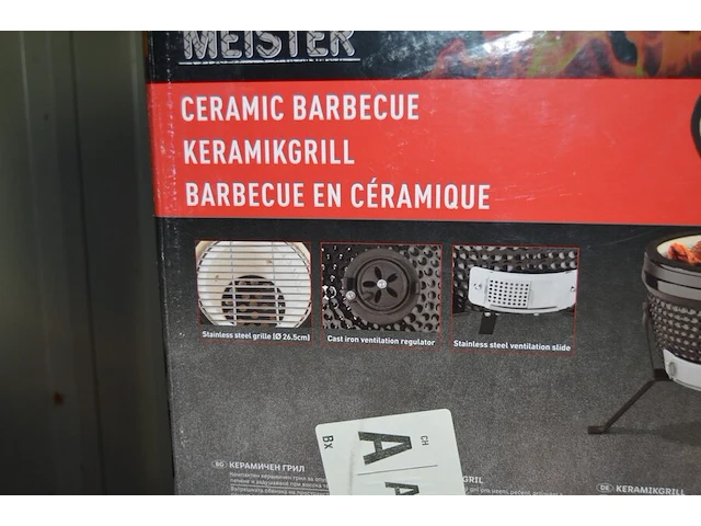 Keramikgrill grill meister afm. 44x56,5x47,5 nieuw in doos - afbeelding 4 van  5