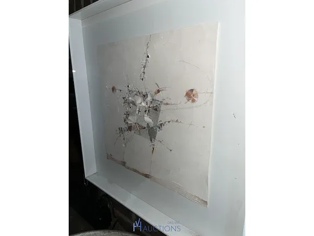 Keramisch reliëfkunstwerk 'monique mulaert' - afbeelding 2 van  4