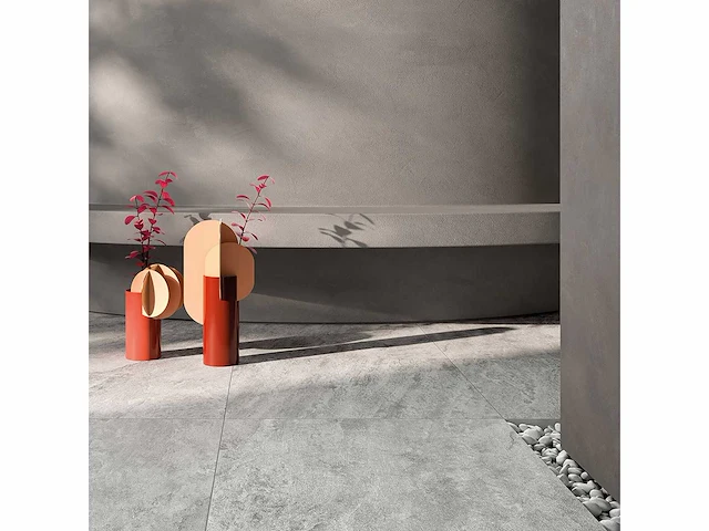 Keramische tuintegel 130,3m2 quarziet grijs 60x60cm gerectificeerd - afbeelding 2 van  4