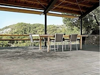 Keramische tuintegel 57,6m2 eiken grijs 40x120cm gerectificeerd - afbeelding 1 van  3
