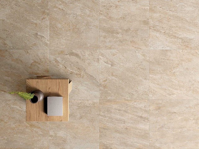 Keramische tuintegel 94,9m2 quarziet goud 60x120cm gerectificeerd - afbeelding 1 van  1