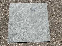Keramische tuintegel-terrastegel 60x60x2cm qarzite antraciet 46,08m2 - afbeelding 2 van  4