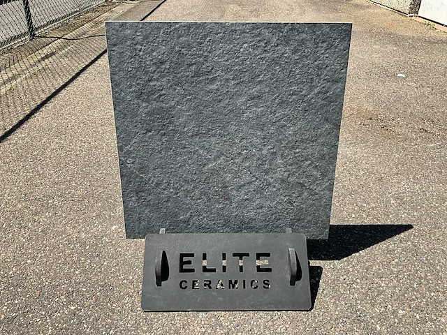 Keramische tuintegel-terrastegel 60x60x2cm qarzite antraciet 46,08m2 - afbeelding 3 van  4
