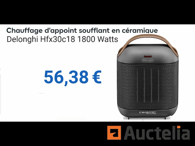 Keramische ventilatorkachel de'longhi hfx30c18.ag - afbeelding 1 van  1