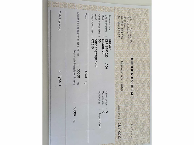 Kerkhove container aanhangwagen - 2000 - afbeelding 6 van  17