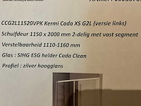 Kermi cada xs gl2 schuif douchedeur - afbeelding 2 van  3
