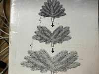 Kerstboom met verlichting ± h 210cm - afbeelding 3 van  4