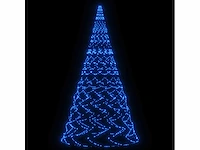 Kerstboom op vlaggenmast 3000 blauwe led's 800 cm - afbeelding 7 van  20