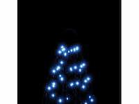 Kerstboom op vlaggenmast 3000 blauwe led's 800 cm - afbeelding 17 van  20