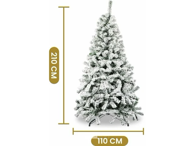 Kerstboom sneeuw 210cm - afbeelding 1 van  7