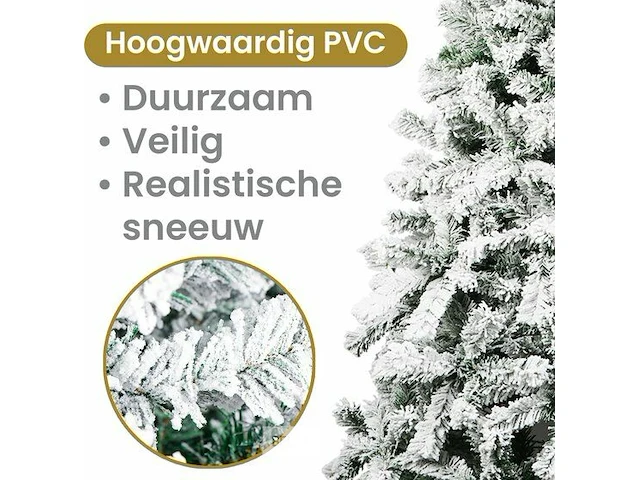 Kerstboom sneeuw 210cm - afbeelding 2 van  7