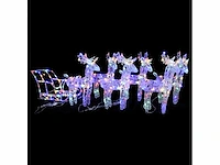 Kerstdecoratie rendier en slee 320 led acryl - levering enkel in belgië