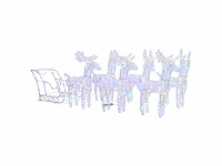 Kerstdecoratie rendier en slee 320 led acryl - levering enkel in belgië - afbeelding 5 van  10
