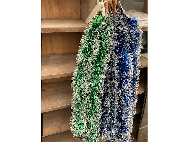 Kerstdecoratie slingers. (9x) - afbeelding 2 van  2