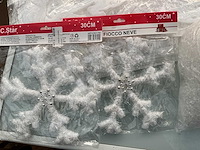 Kerst,sneeuw raamdecoratie. - afbeelding 1 van  2