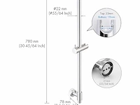 Kes doucheglijstang 30-inch - afbeelding 2 van  3