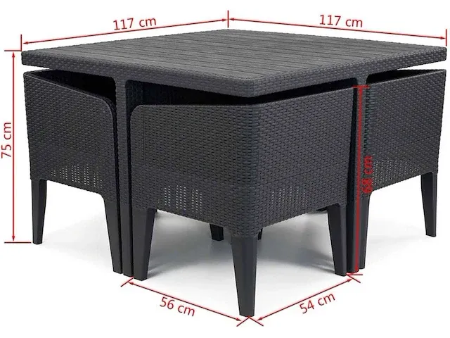 Keter california dining set - afbeelding 2 van  3