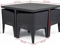 Keter california dining set - afbeelding 2 van  3