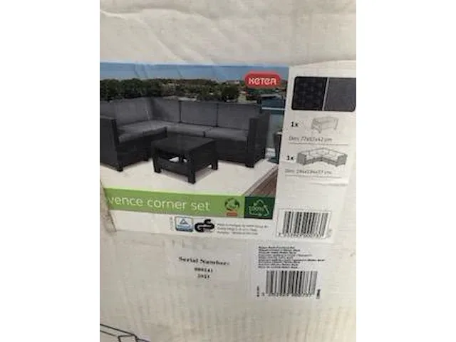 Keter provence lounge set with coffee table - afbeelding 4 van  4