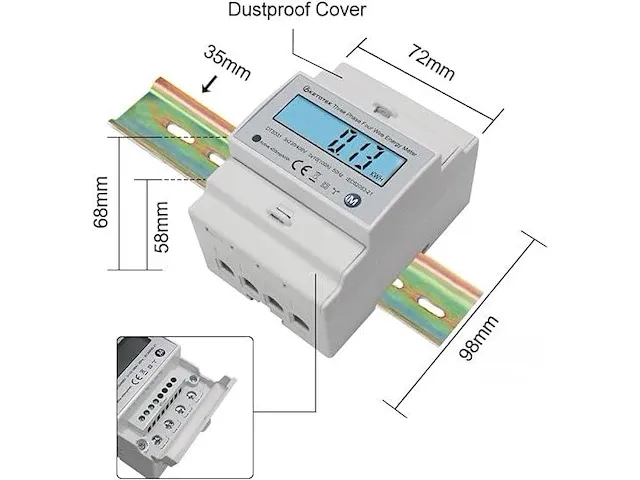 Ketotek dts331 3-fasen stroommeter - afbeelding 2 van  3